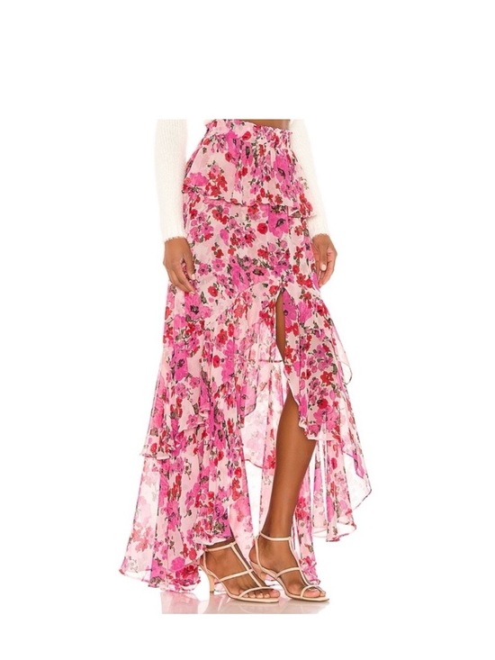 Misa Los Angeles Lucia skirt in pink floral